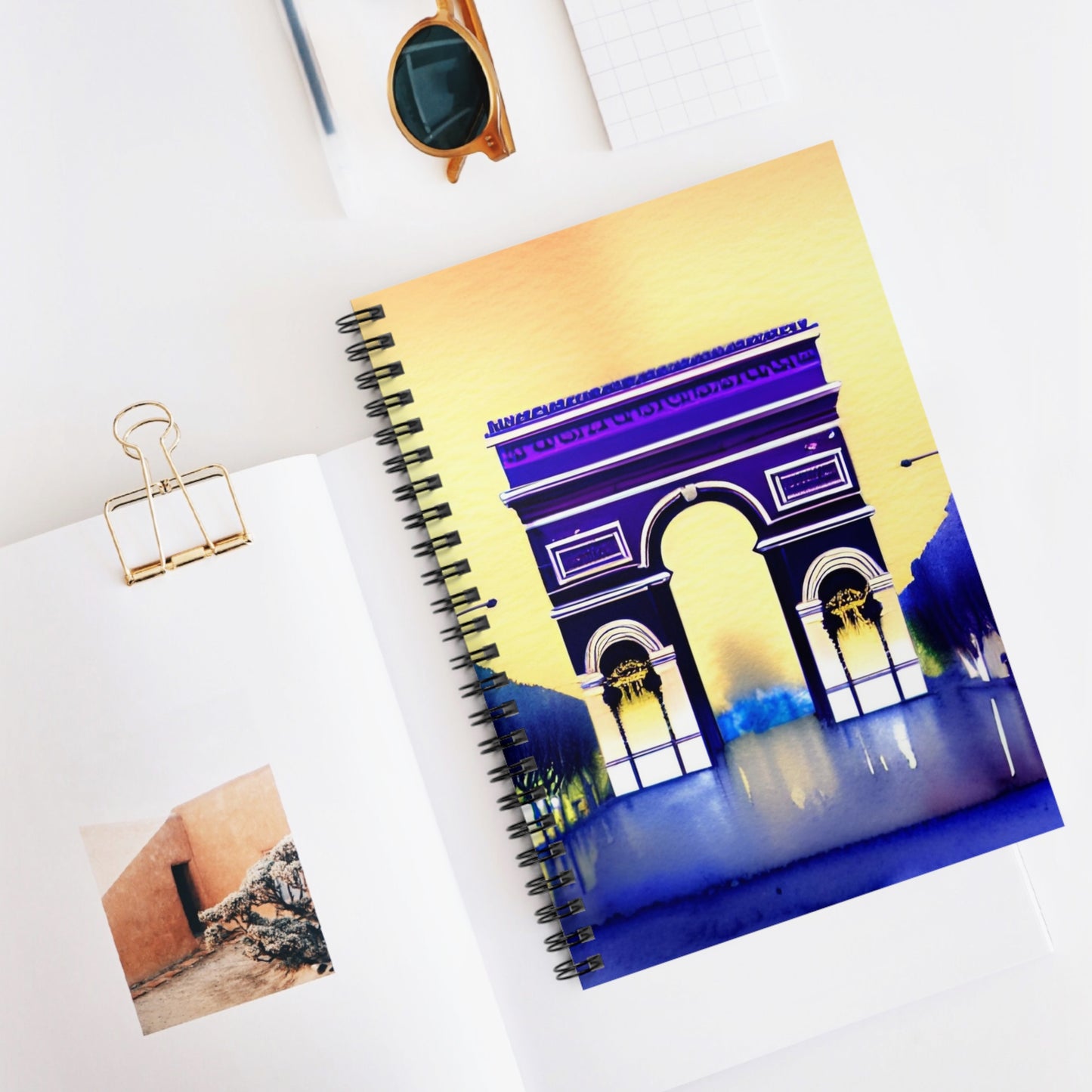 Paris Spiral Notebook, Ruled Line, Arc de Triomphe