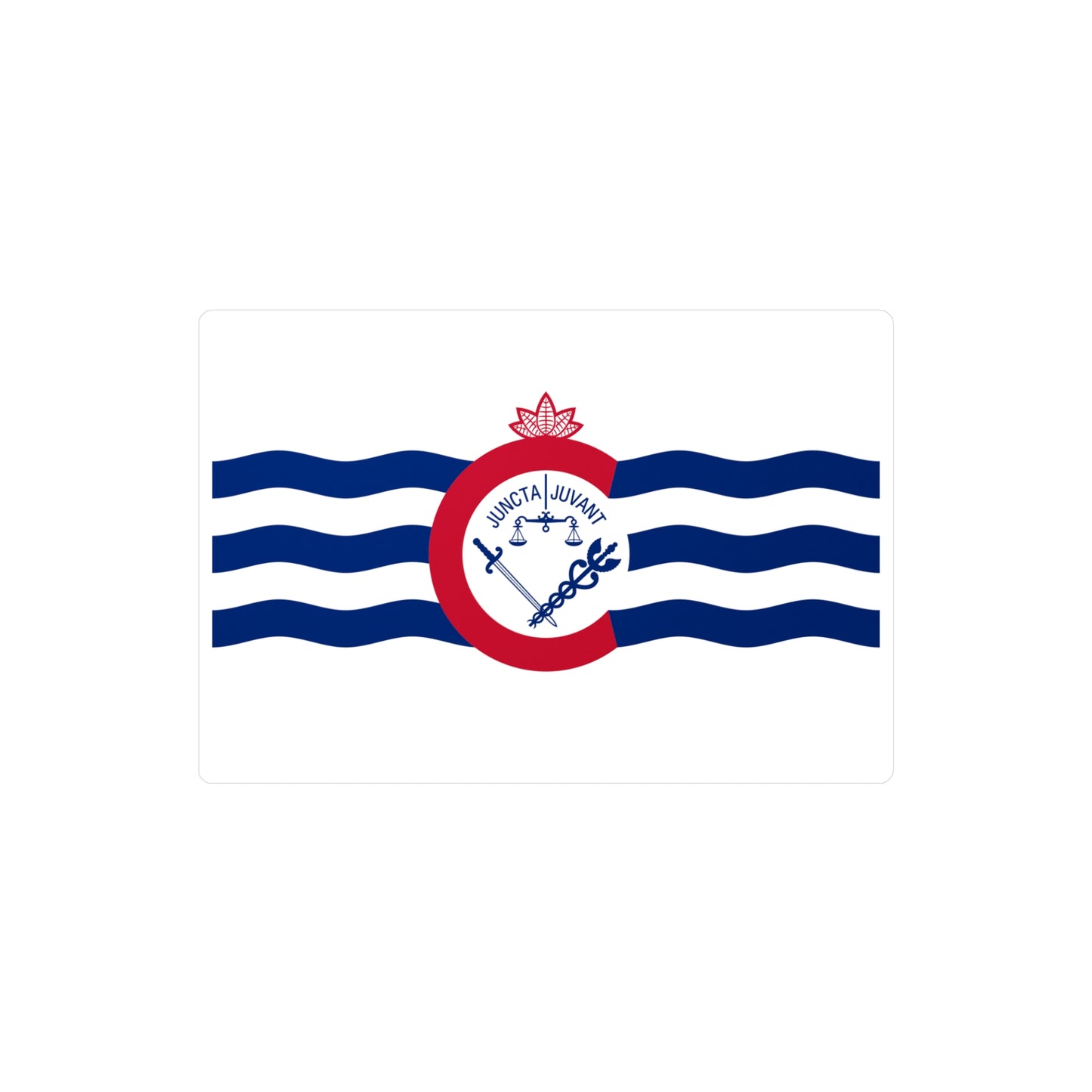 Cincinnati Flag, Kiss-Cut Vinyl Decals