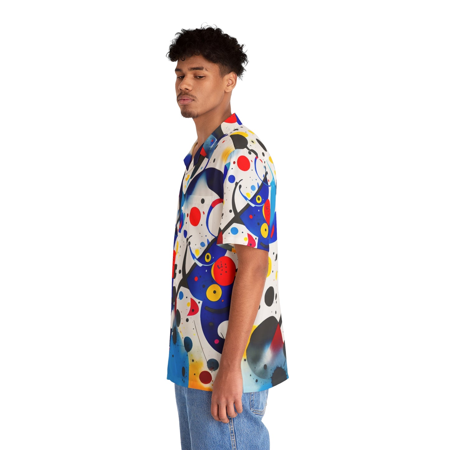 Abstract Art, Men's Hawaiian Shirt, Inspired by Miro