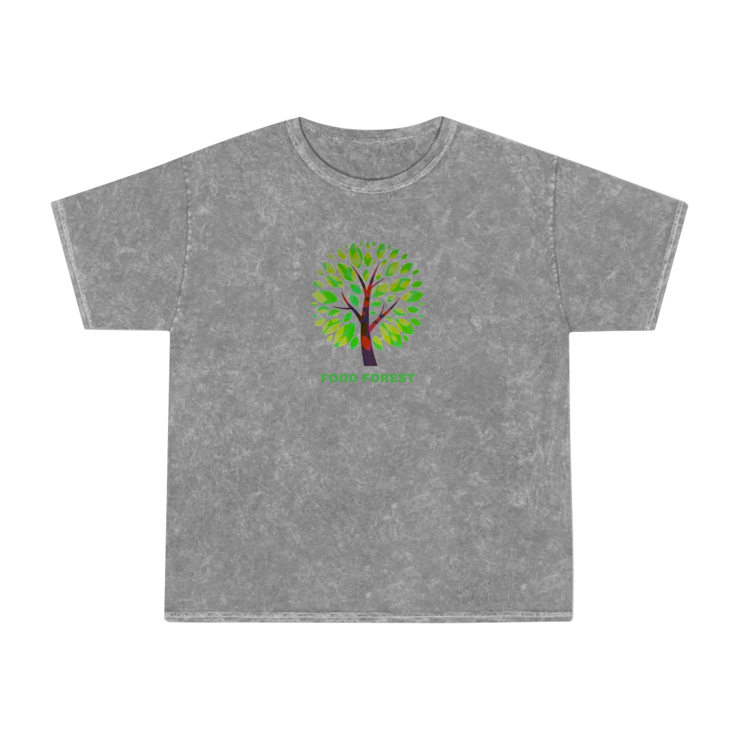 FOOD FOREST Unisex Mineral Wash T-Shirt