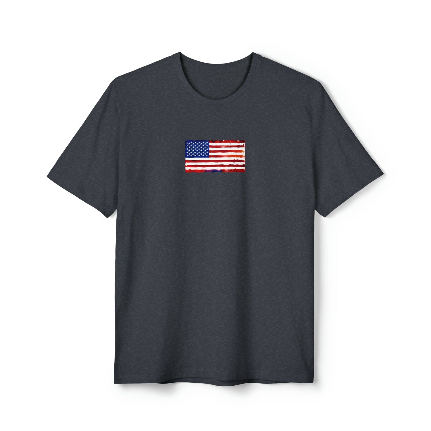 American Flag Watercolor, Unisex District® Re-Tee®