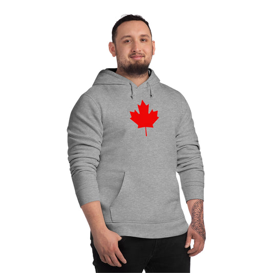 Canadian Maple Leaf, Unisex Drummer Hoodie