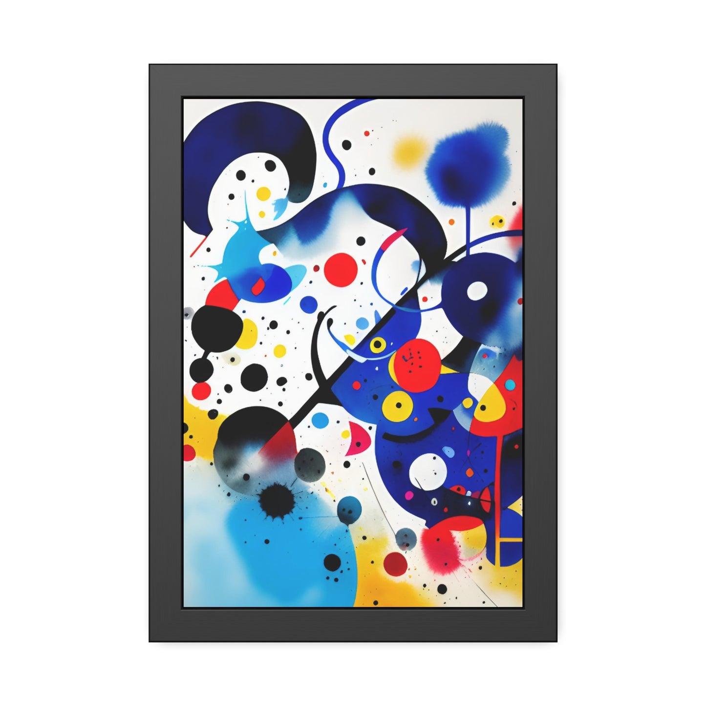 Framed Paper Poster, Inspired by Miro