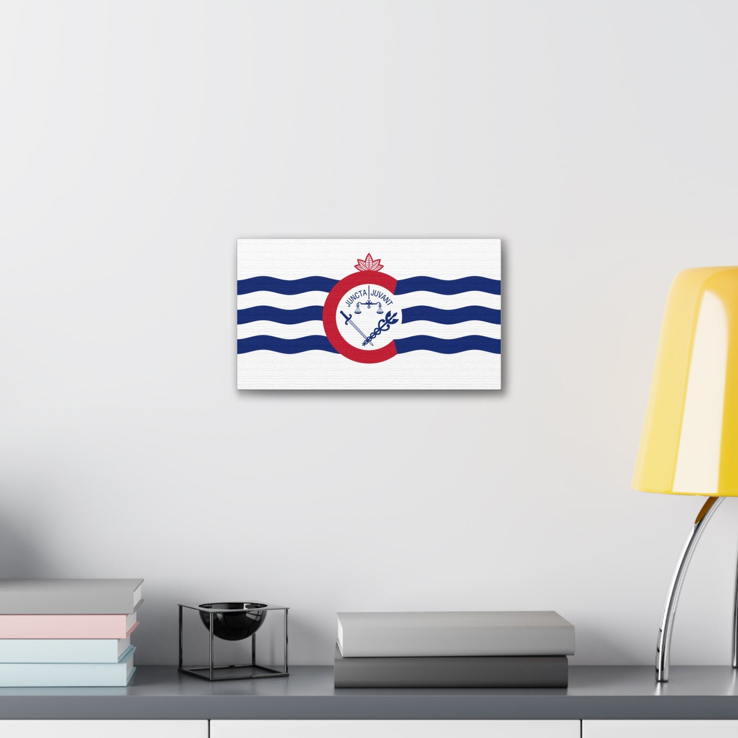 Cincinnati Flag, Canvas Stretched, 0.75"