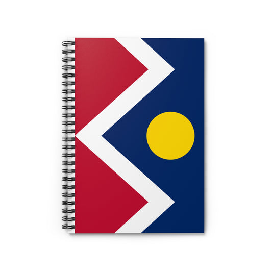 Denver Flag Spiral Notebook, Ruled Line