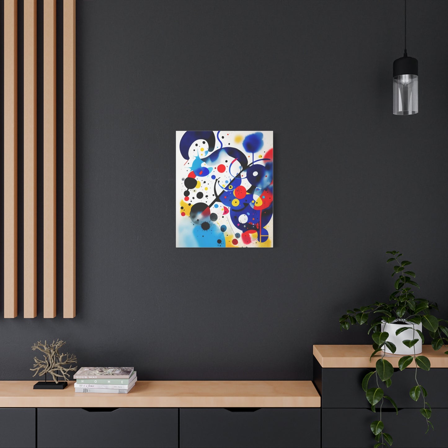Miro-inspired Matte Canvas, Stretched, 1.25"