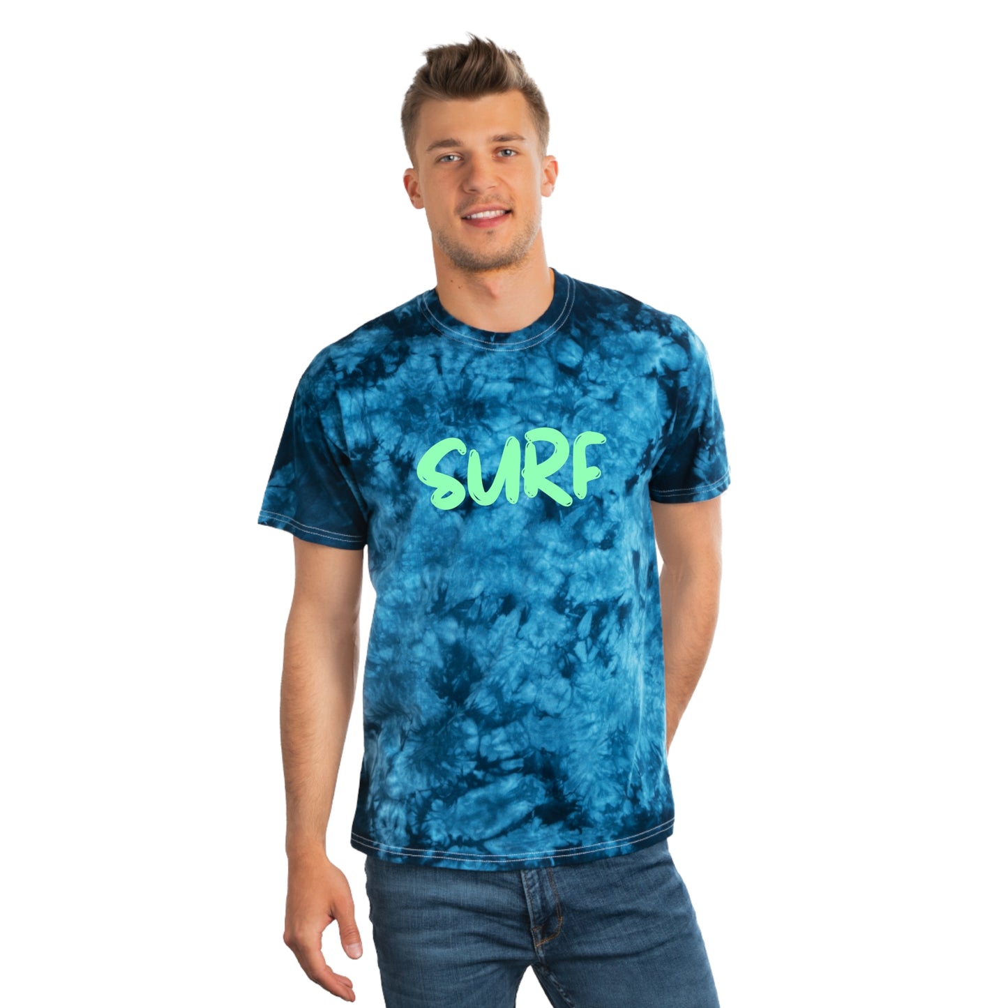 SURF Tie-Dye Tee, Crystal