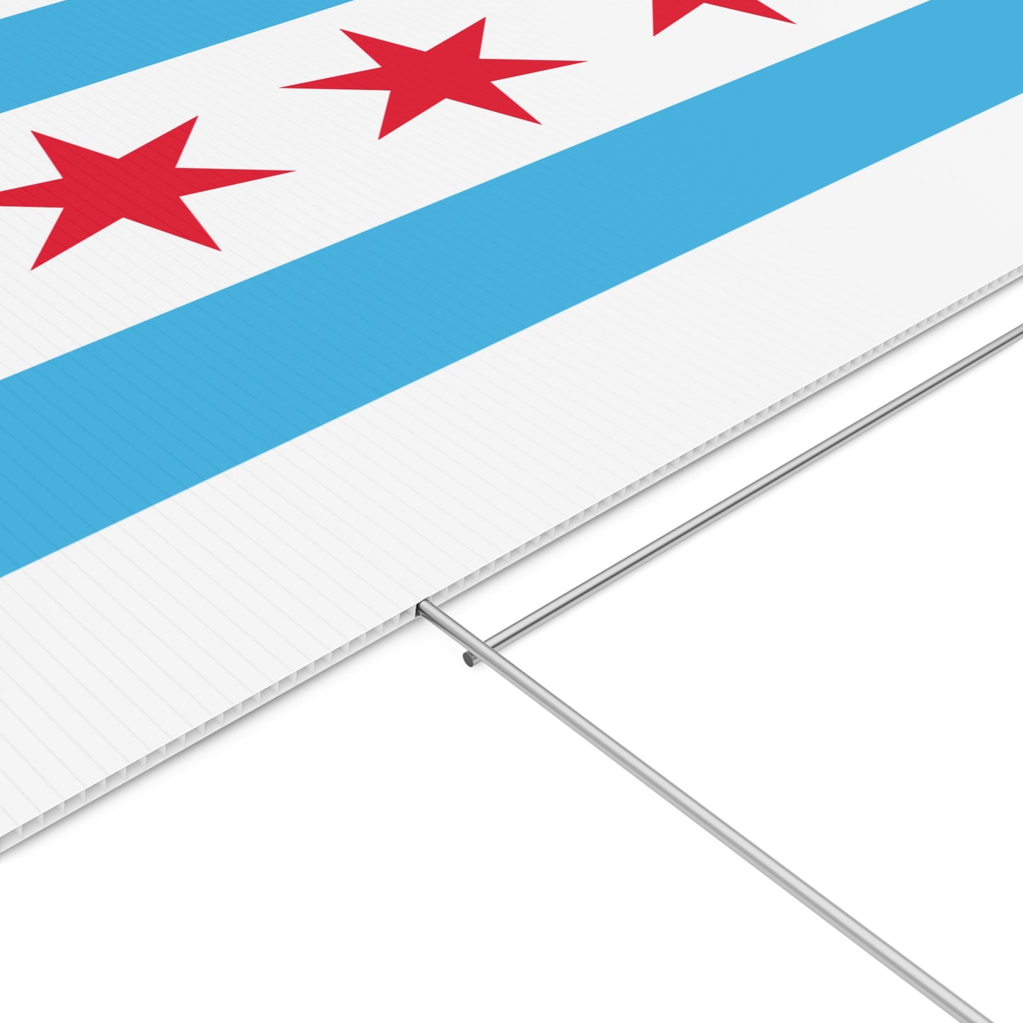 Chicago Flag Yard Sign