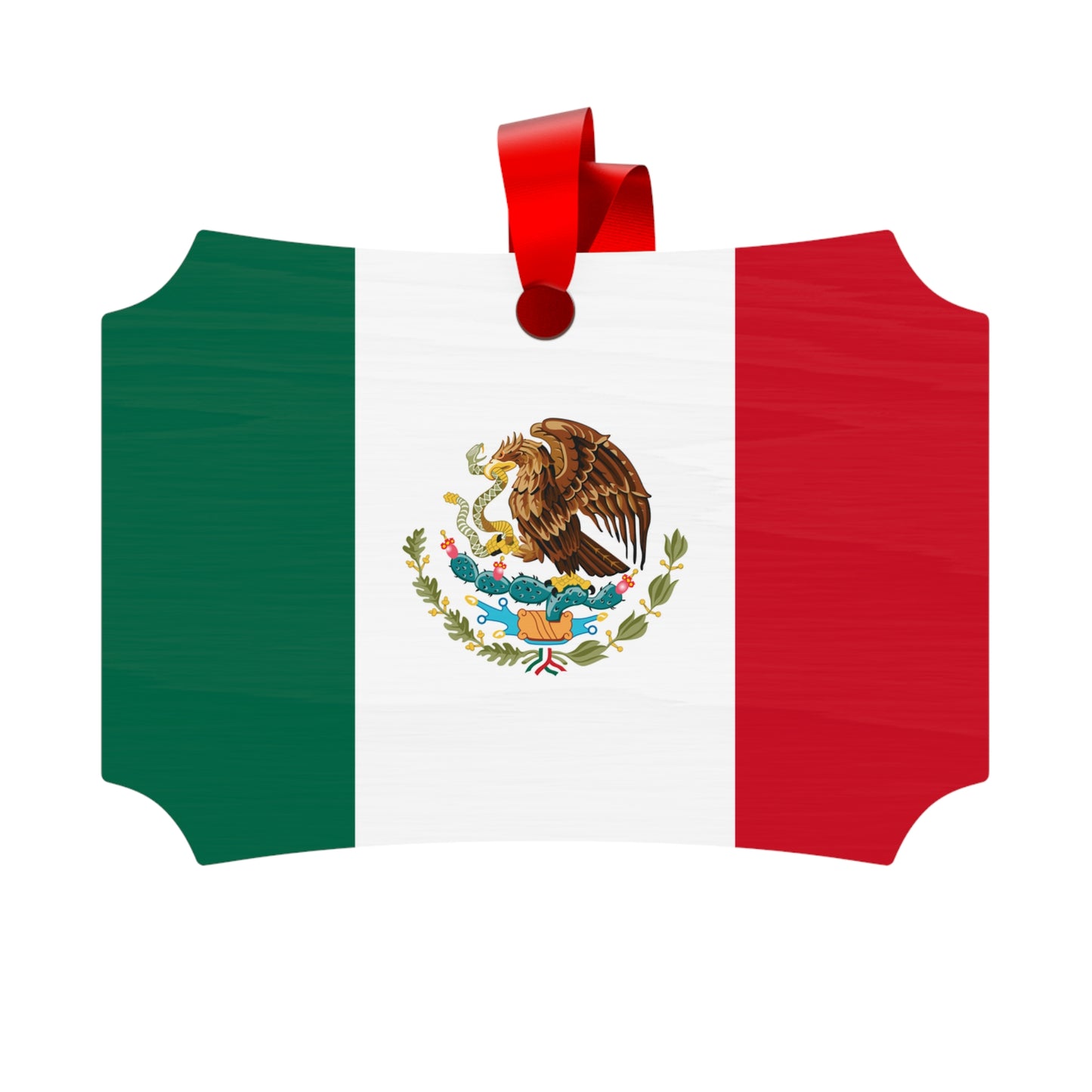Mexican Flag Plywood Ornament