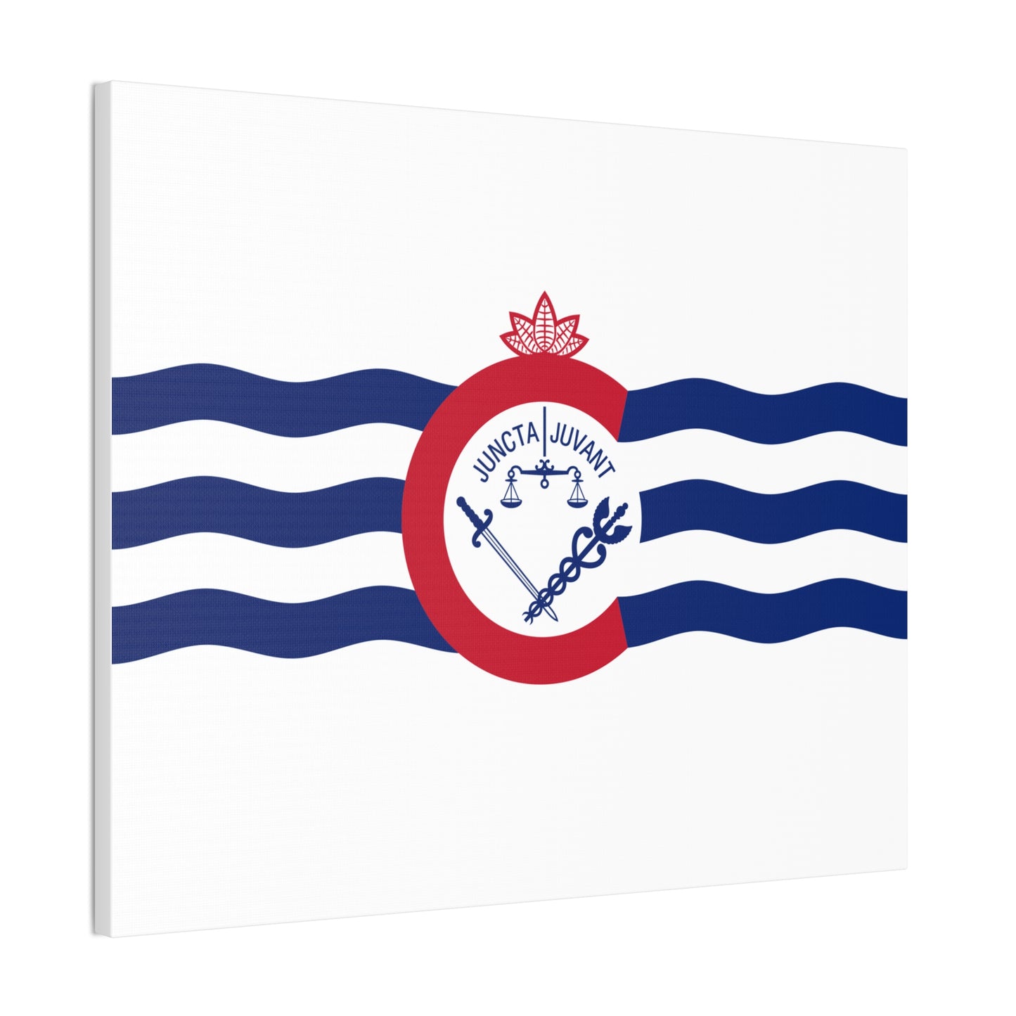 Cincinnati Flag, Canvas Stretched, 0.75"