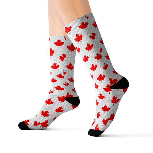 Canadian Maple Leaf, Sublimation Socks