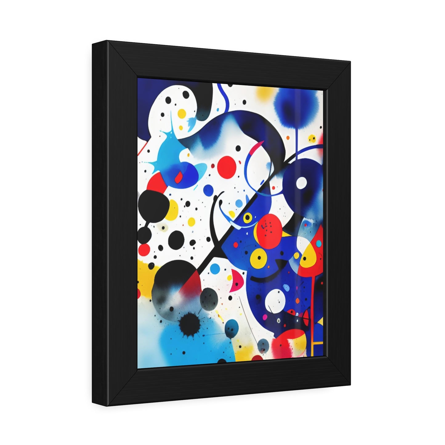 Framed Paper Poster, Inspired by Miro