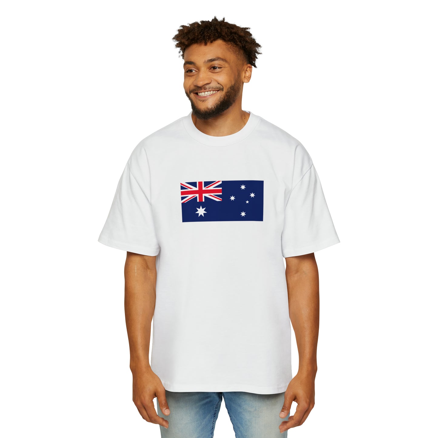 Australian Flag, Men's Heavy Oversized Tee