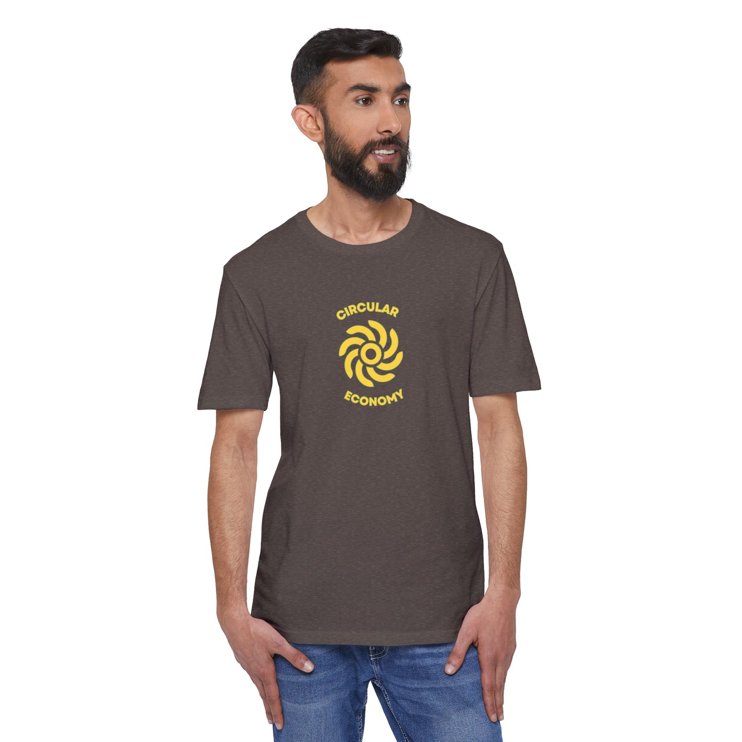 CIRCULAR ECONOMY Unisex District® Re-Tee®, Gold Print