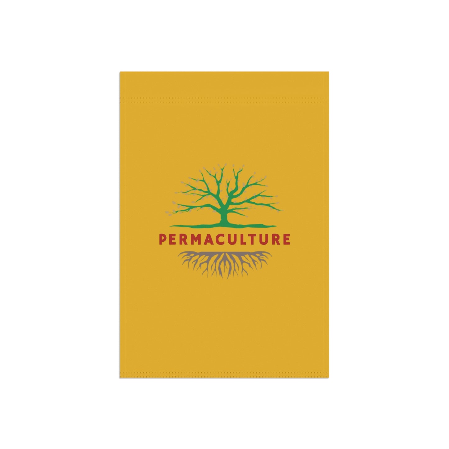 PERMACULTURE Garden & House Banner, Gold