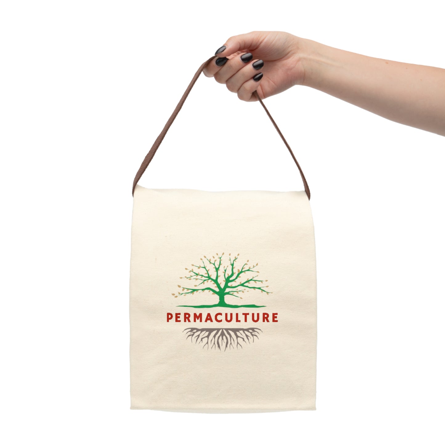 Permaculture, Canvas Lunch Bag With Strap