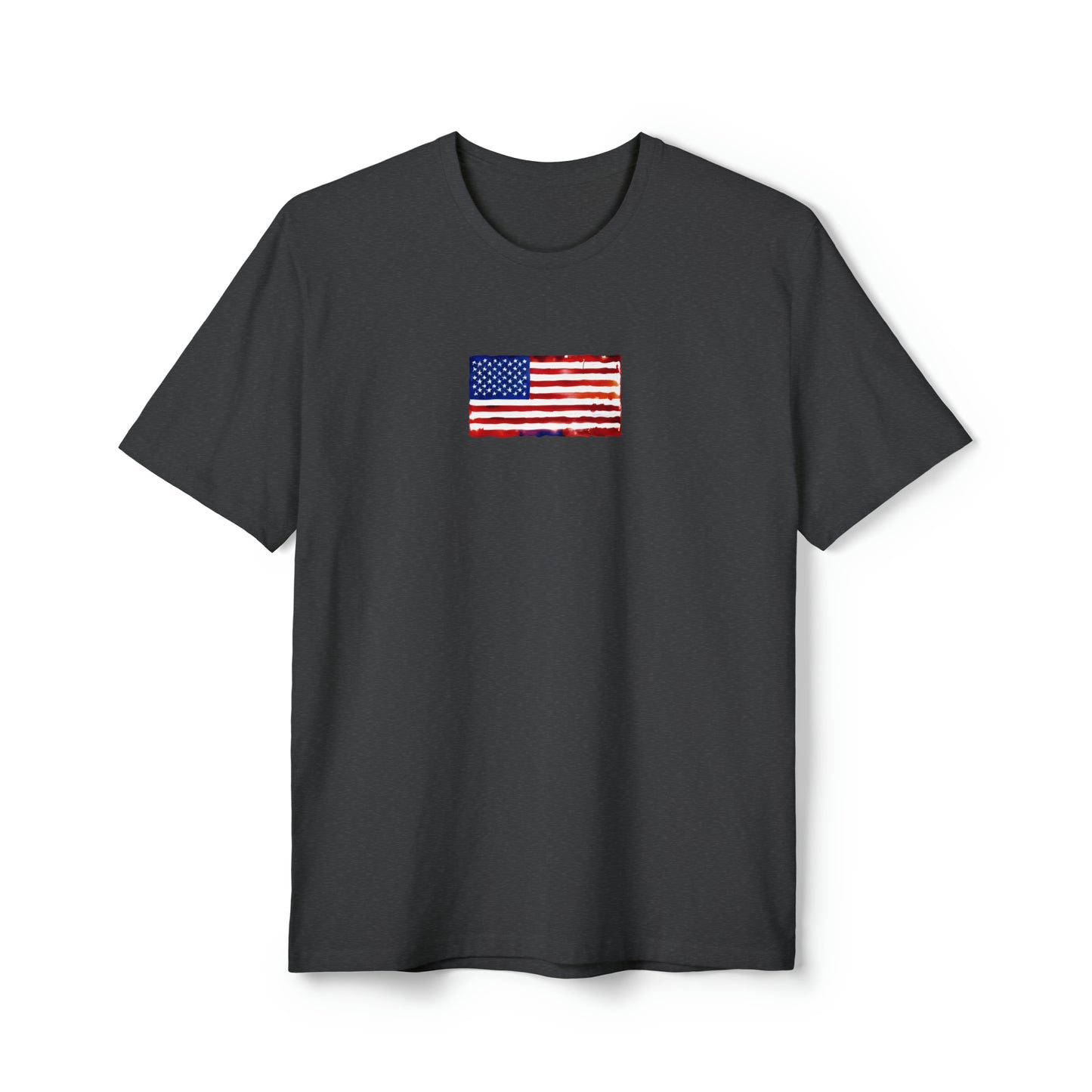 American Flag Watercolor, Unisex District® Re-Tee®