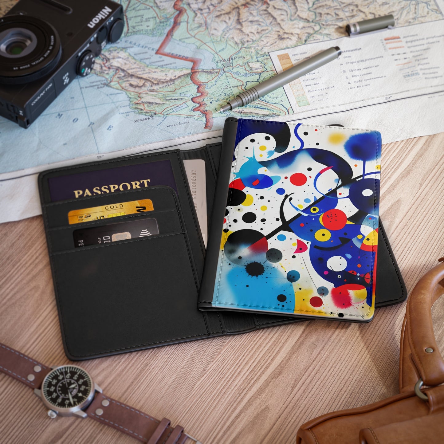 Passport Cover, Inspired by Miro