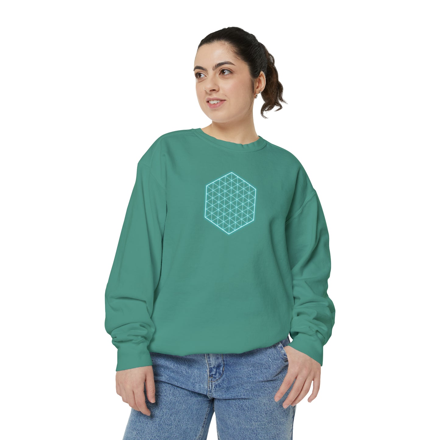 SACRED GEOMETRY Unisex Garment-Dyed Sweatshirt