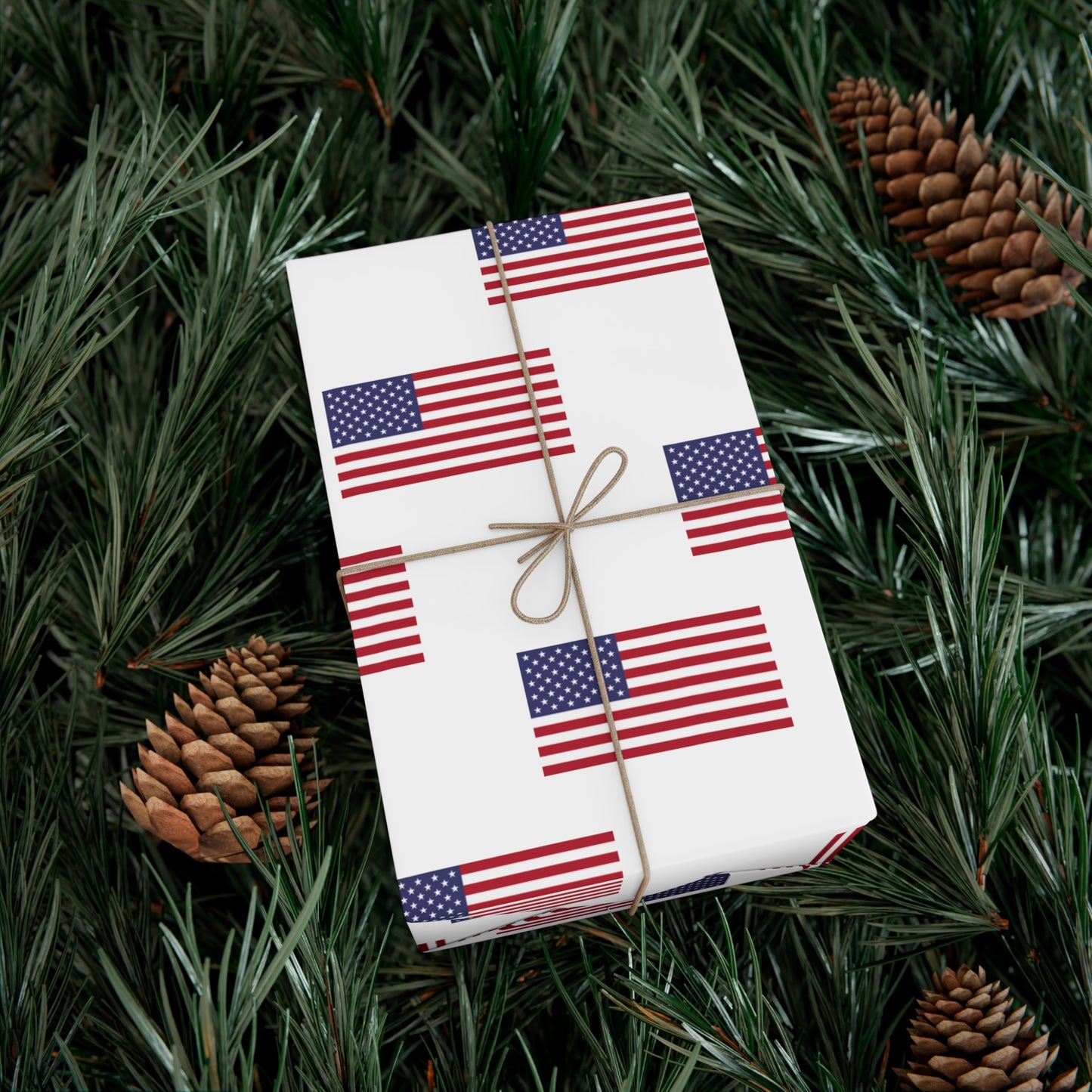 American Flag Gift Wrap