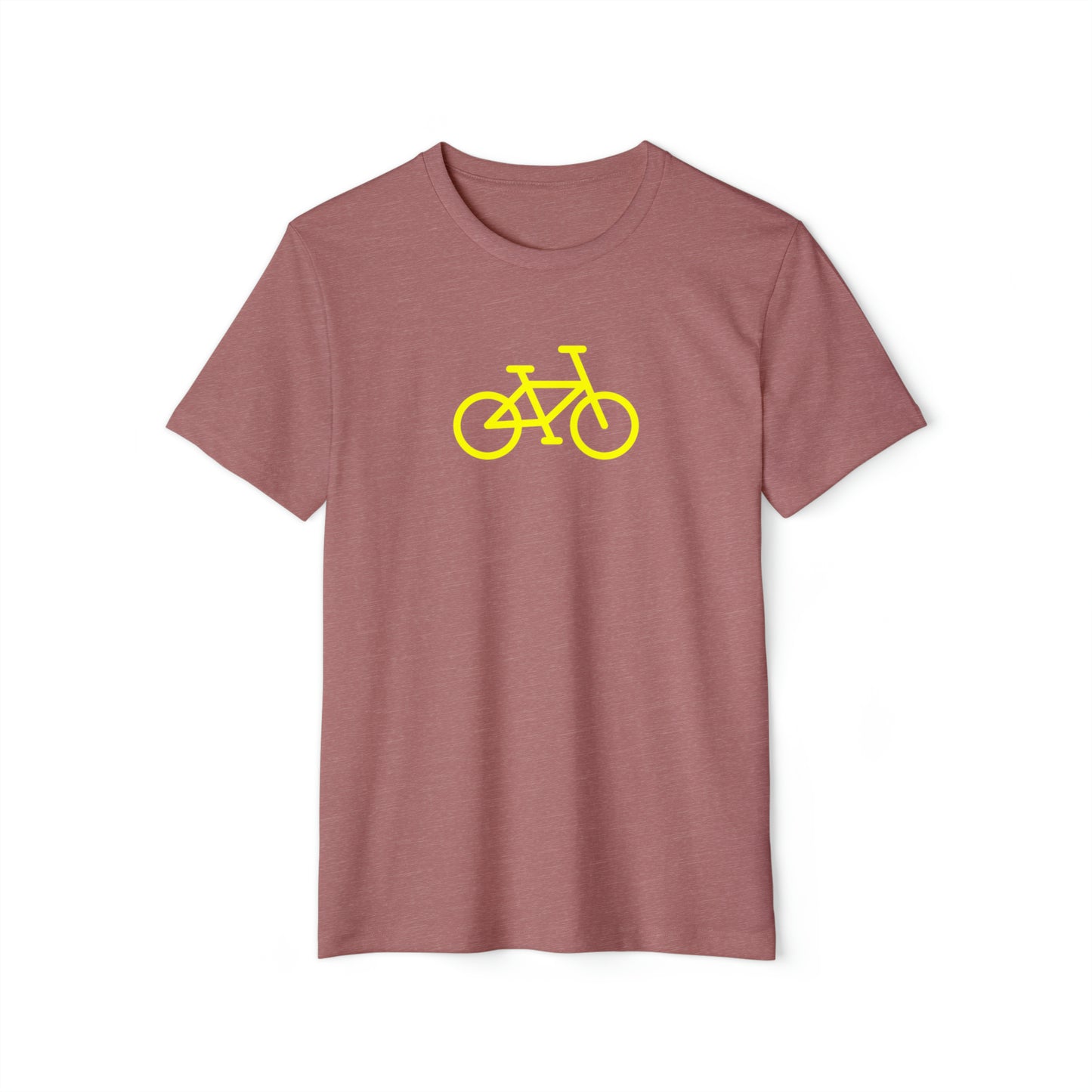 BIKE Unisex Recycled Organic T-Shirt, Gold Print