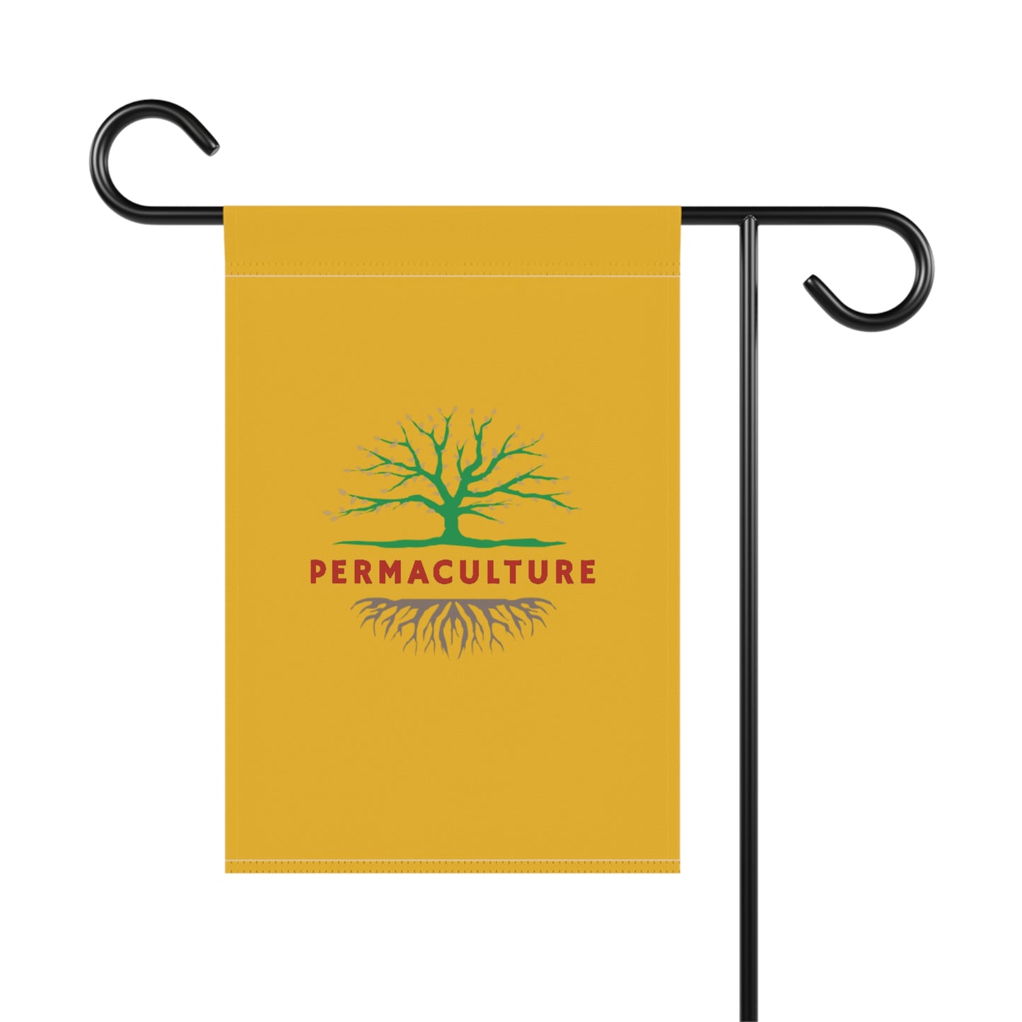 PERMACULTURE Garden & House Banner, Gold