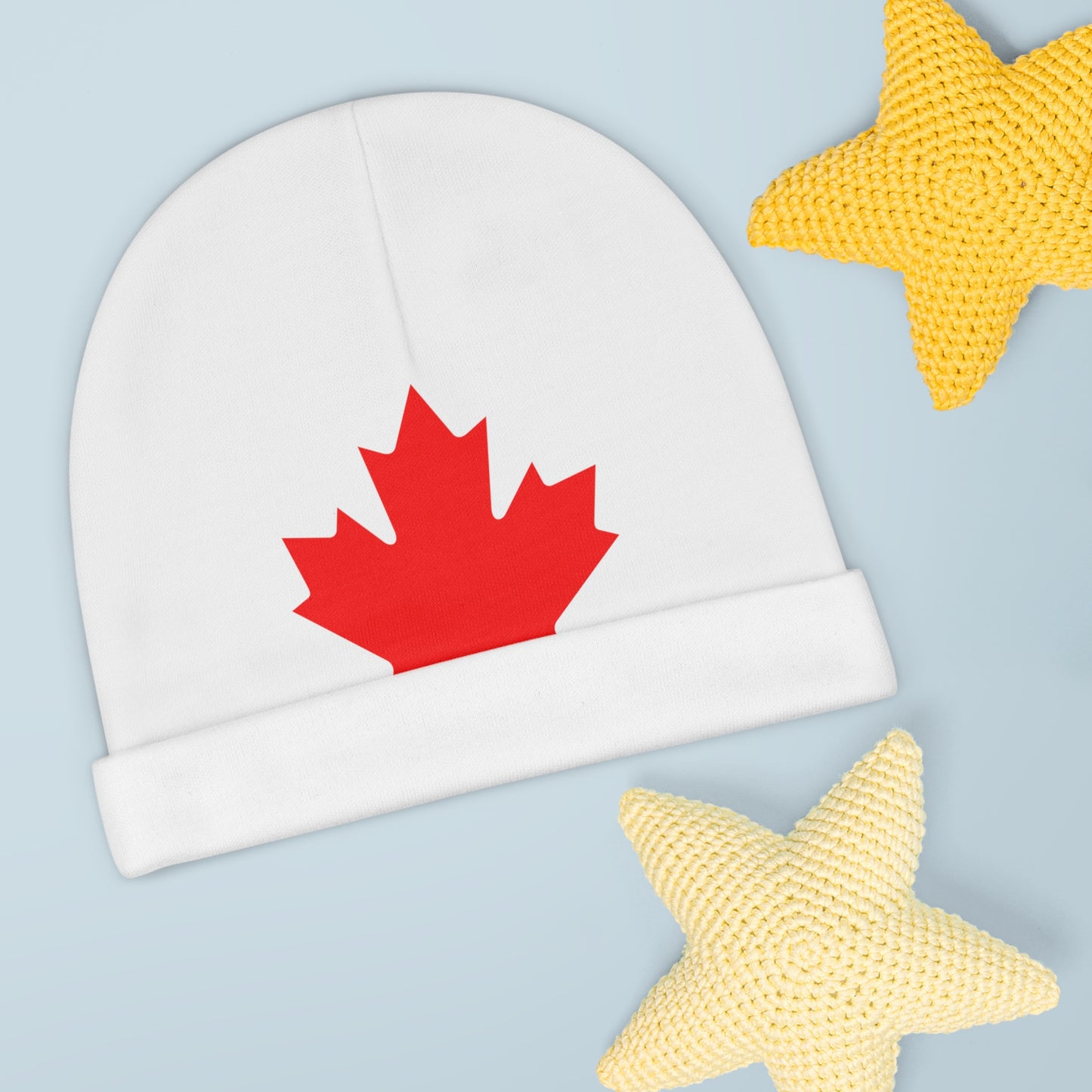 Baby Beanie, Canadian Flag Maple Leaf