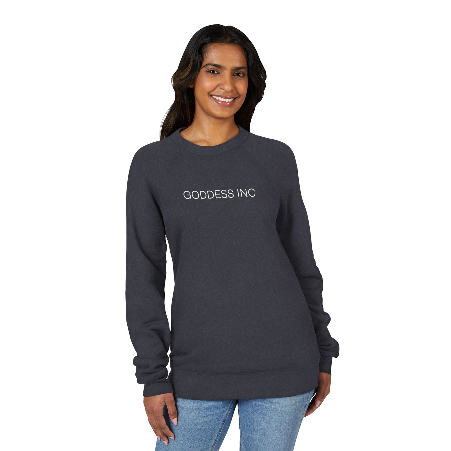 GODDESS INC Sponge Fleece Raglan Sweatshirt