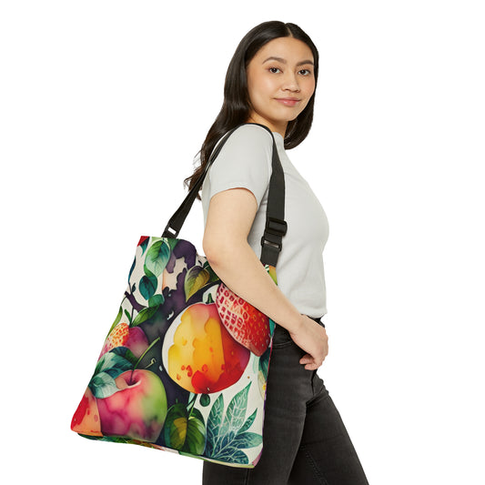 Adjustable Tote Bag, Fruit Pattern