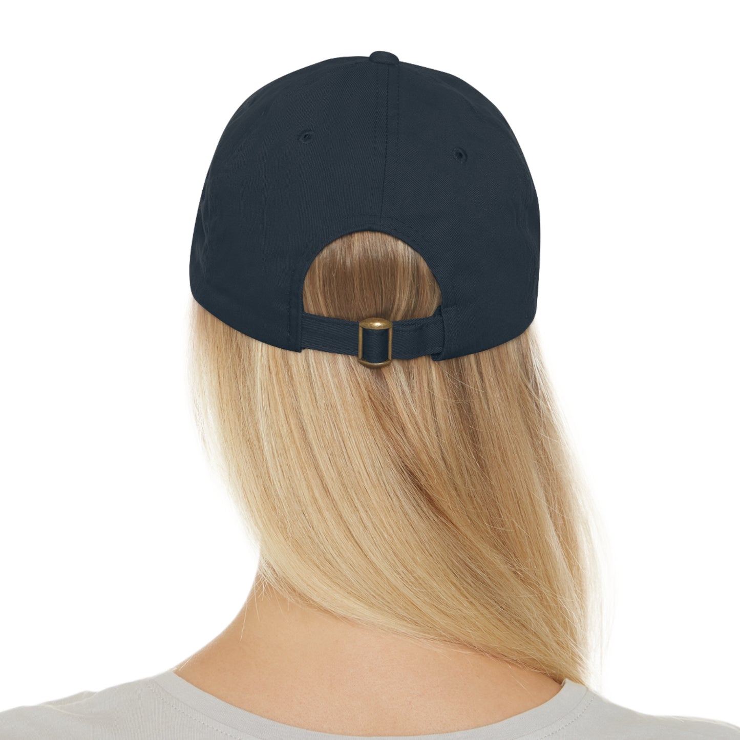 BIKE, Dad Hat with Leather Patch (Rectangle)