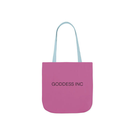 GODDESS INC Canvas Tote Bag, 5-Color Straps, Pink