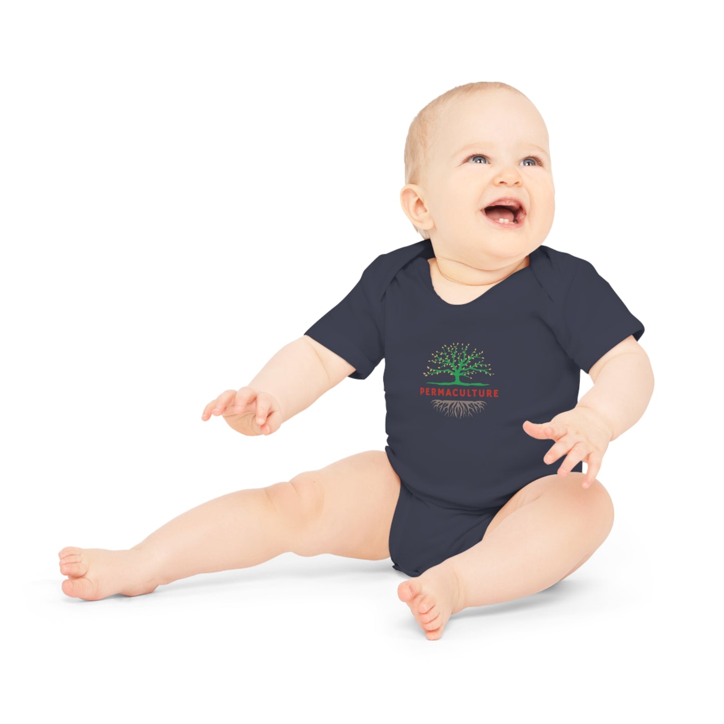 Permaculture, Baby Organic Short Sleeve Bodysuit