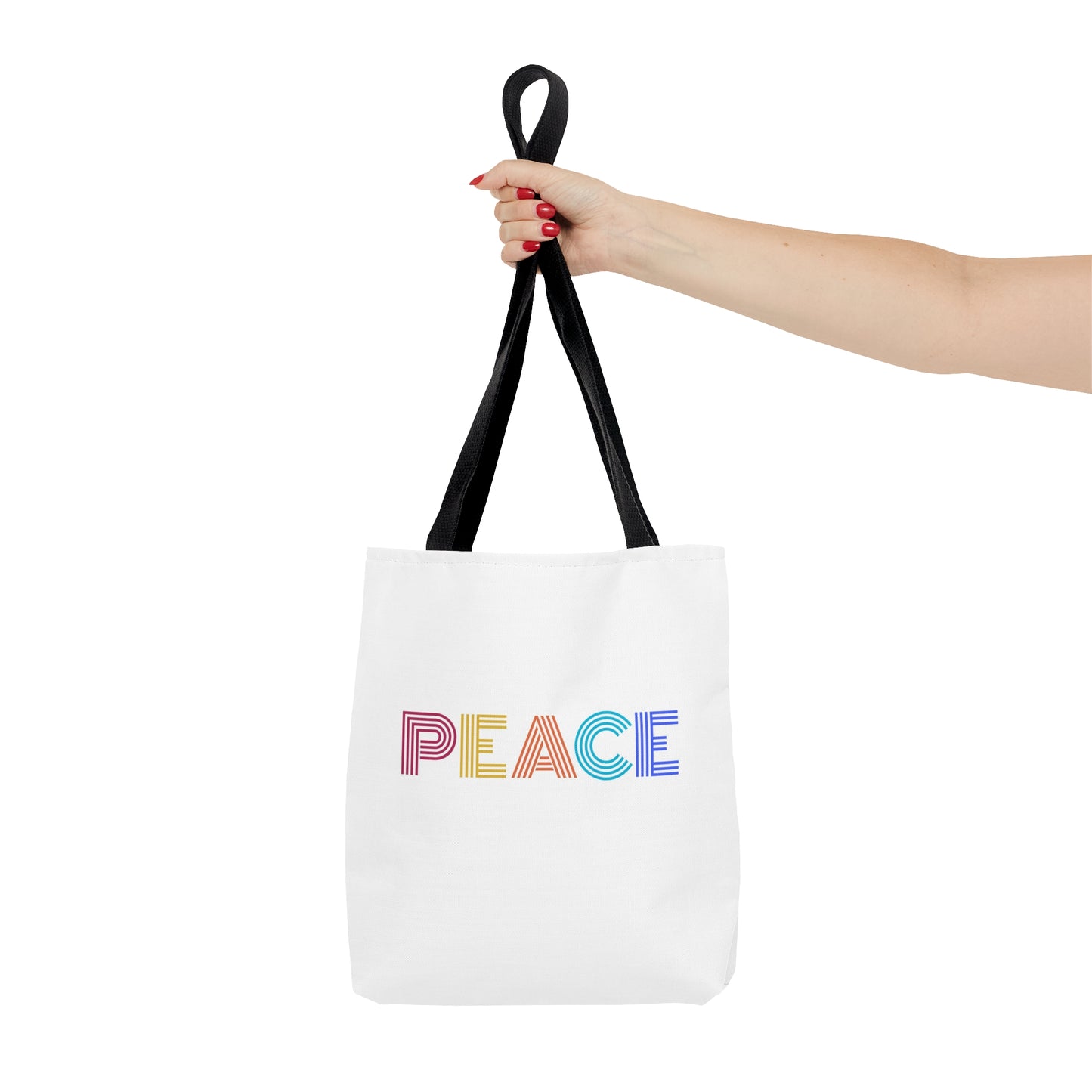 PEACE Tote Bag, White