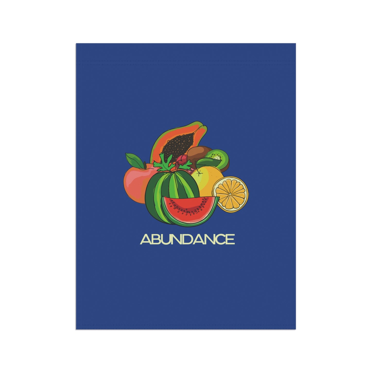 ABUNDANCE Garden & House Banner - Blue