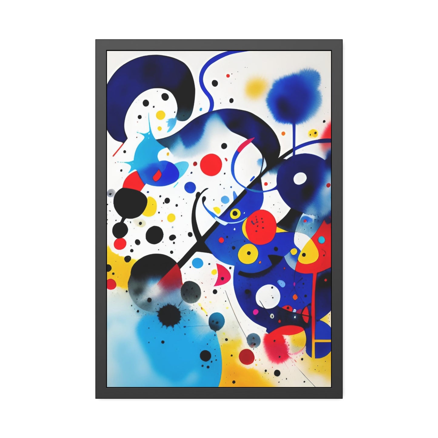 Framed Paper Poster, Inspired by Miro