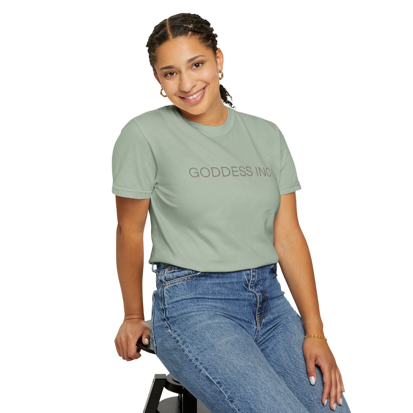 GODDESS INC Garment-Dyed T-shirt