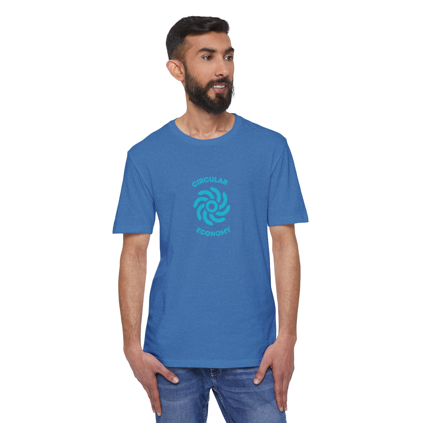 CIRCULAR ECONOMY Unisex District® Re-Tee®, Blue Print