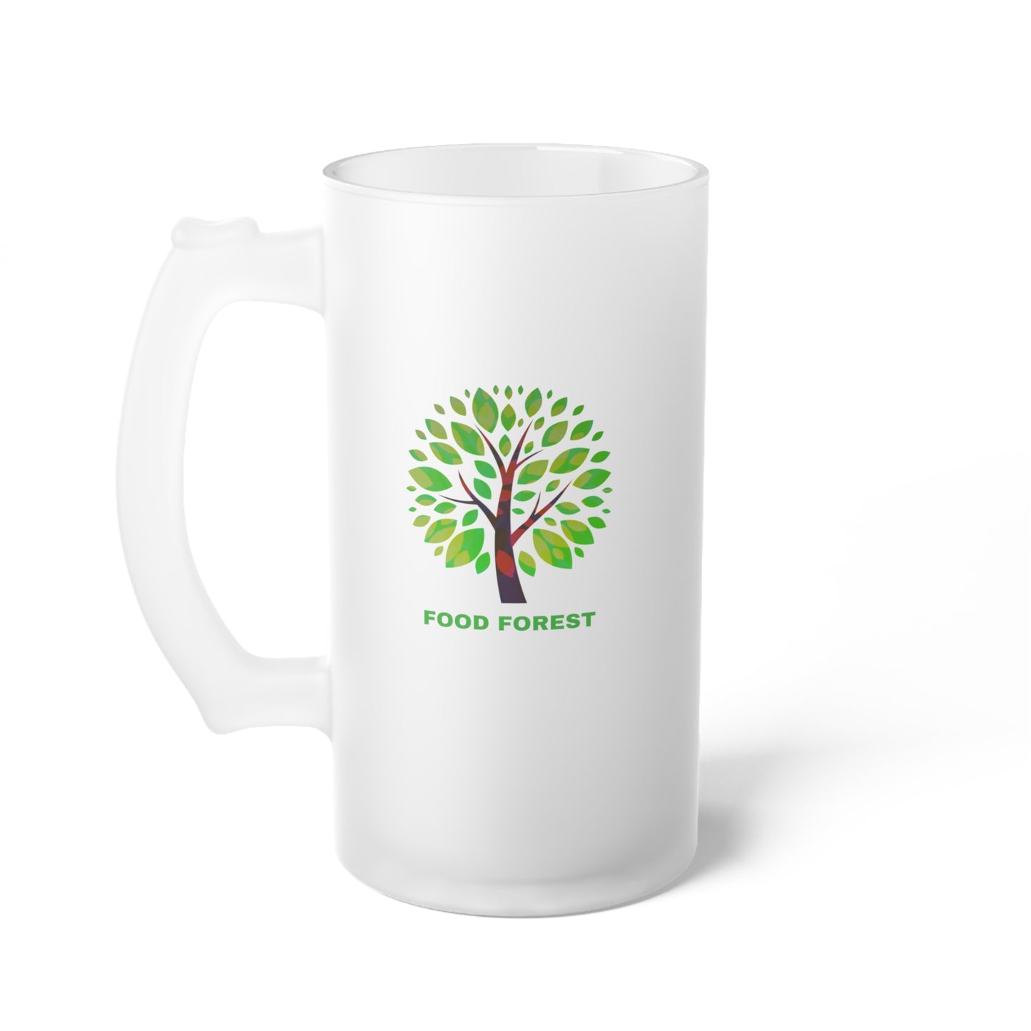 FOOD FOREST Frosted Glass Tall Mug