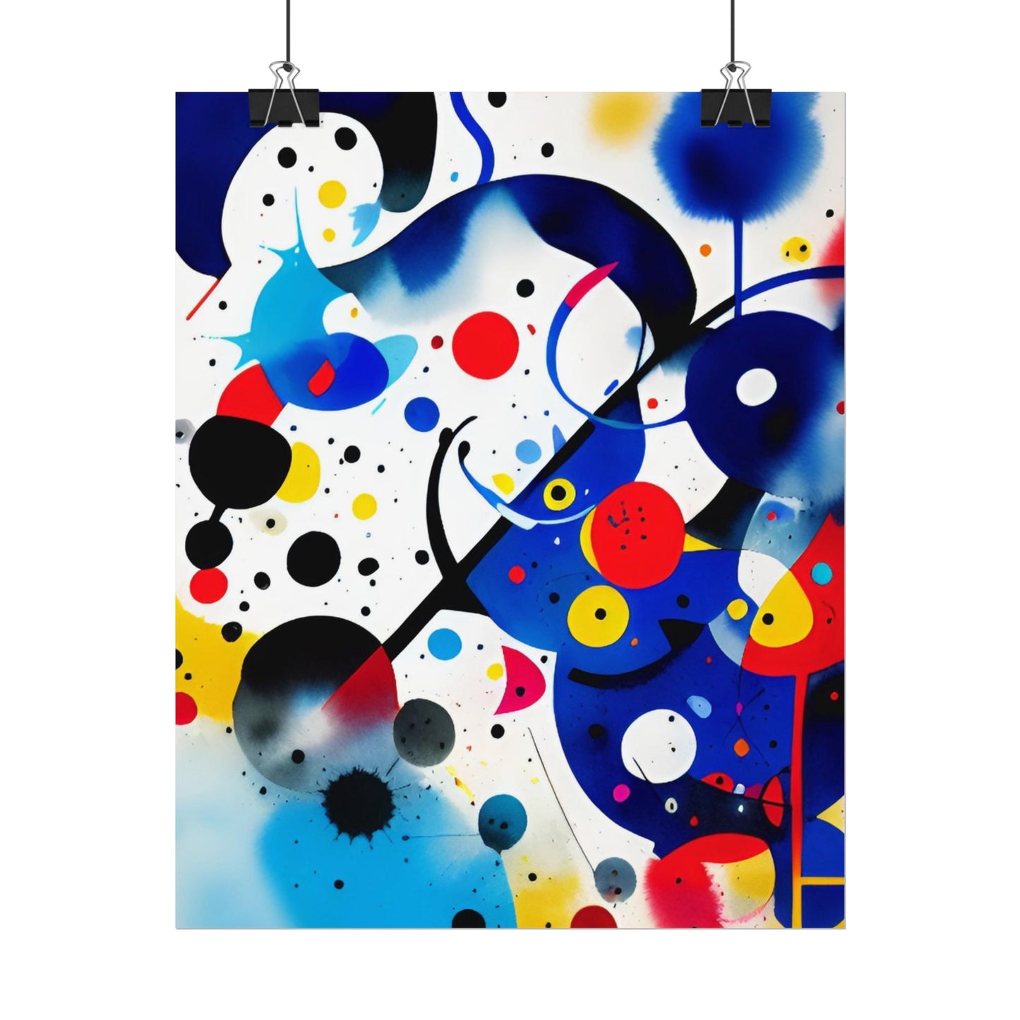 Rolled Poster, Inspired by Miro