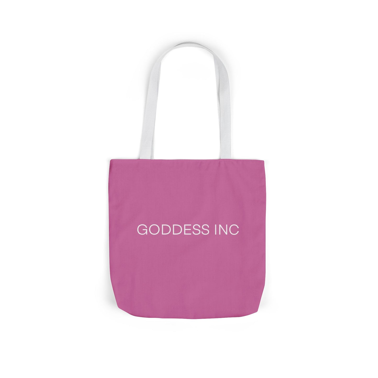 GODDESS INC Canvas Tote Bag, 5-Color Straps, Pink and White