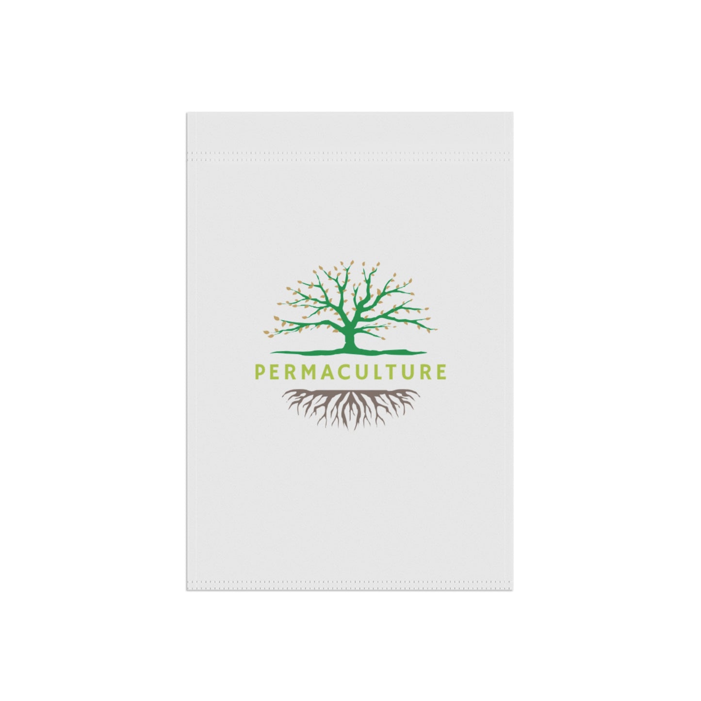 Permaculture, Garden & House Banner, White