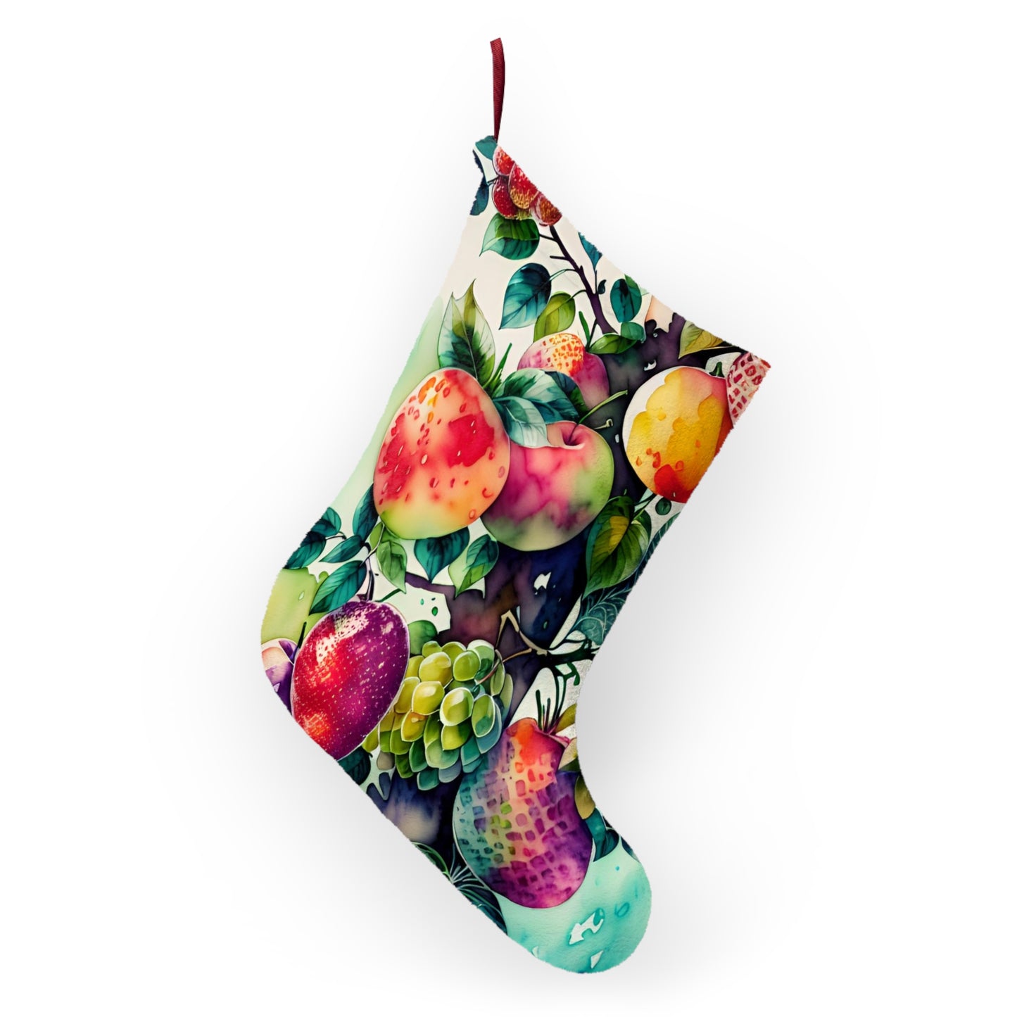 Fruit Watercolor, Christmas Stockings