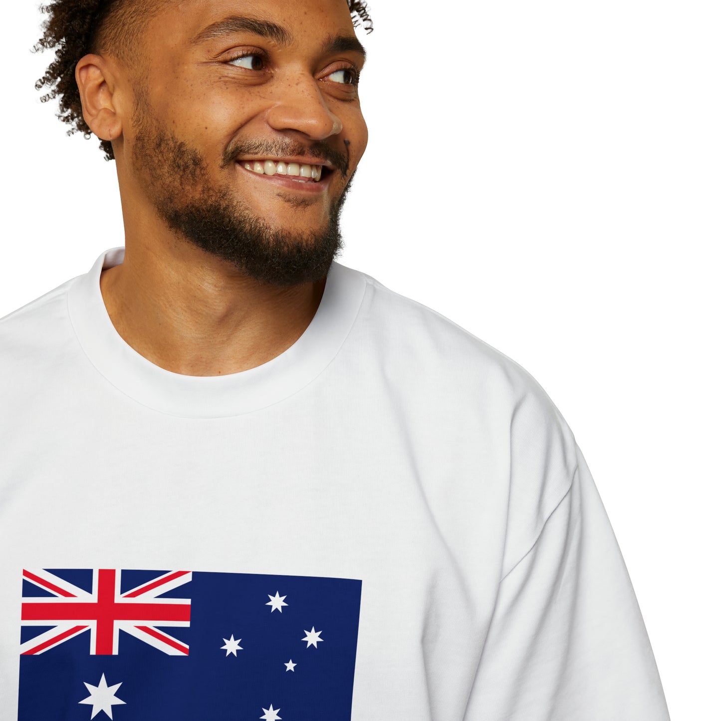 Australian Flag, Men's Heavy Oversized Tee