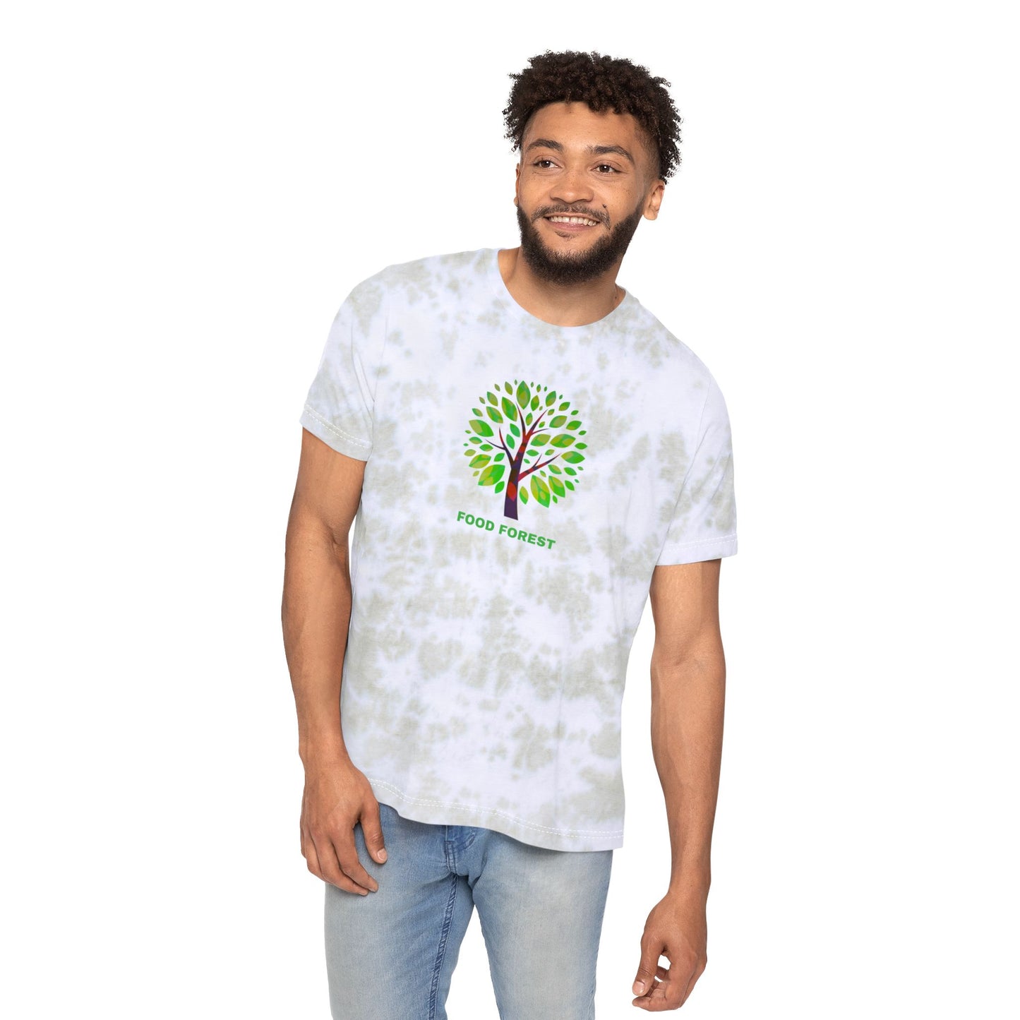 FOOD FOREST Unisex FWD Fashion Tie-Dyed T-Shirt