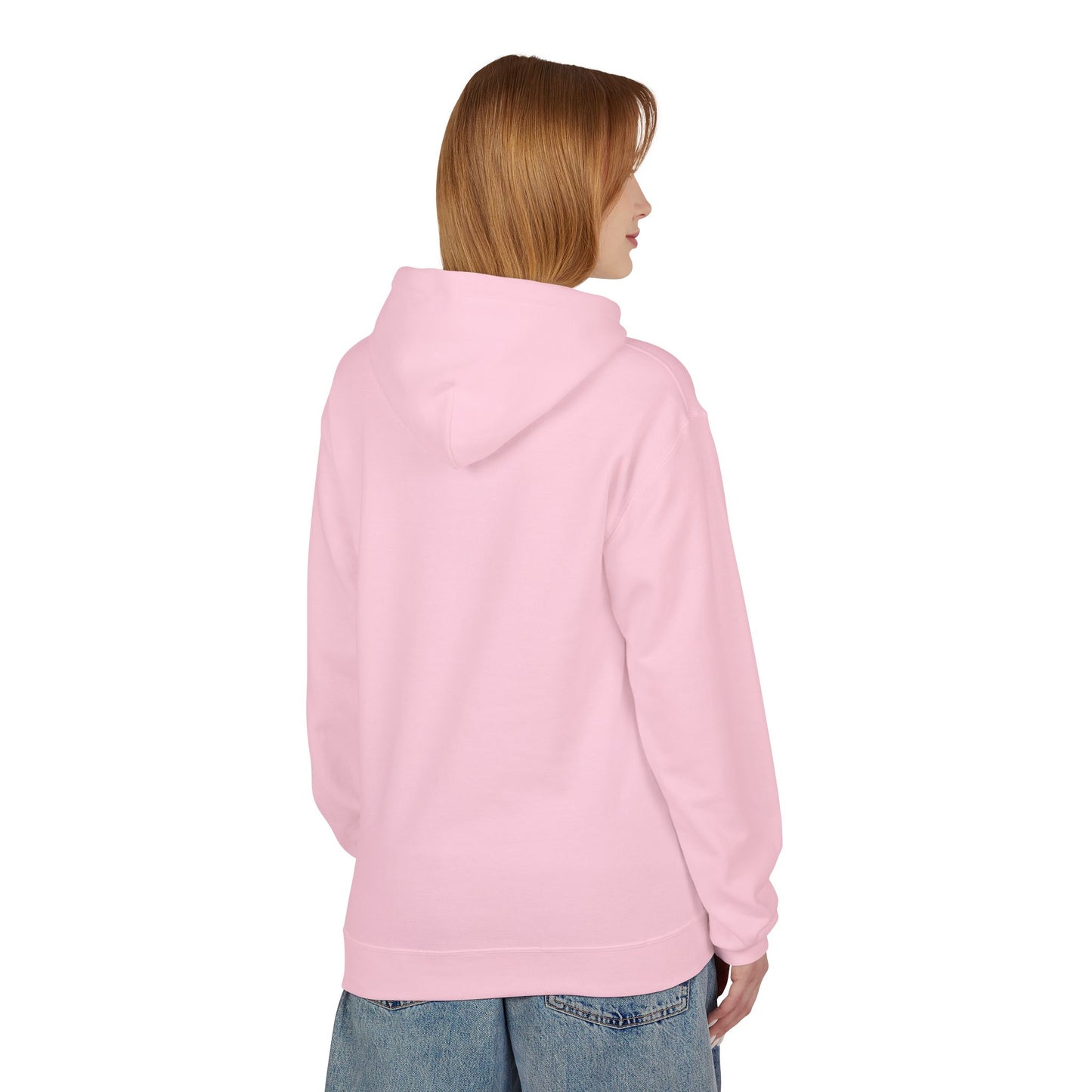GODDESS INC, Midweight Softstyle Fleece Hoodie, Red Lettering