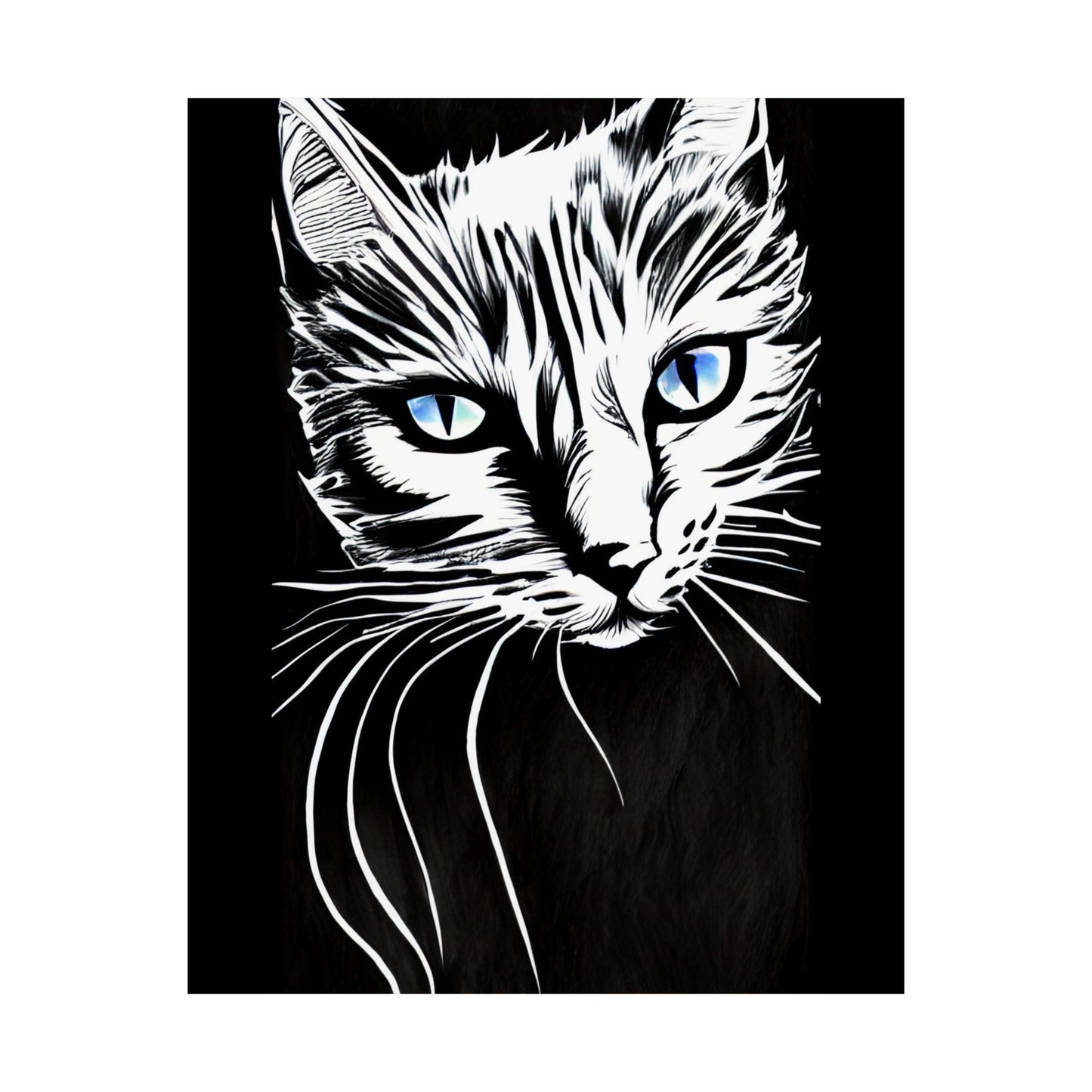 Cat, Matte Vertical Posters