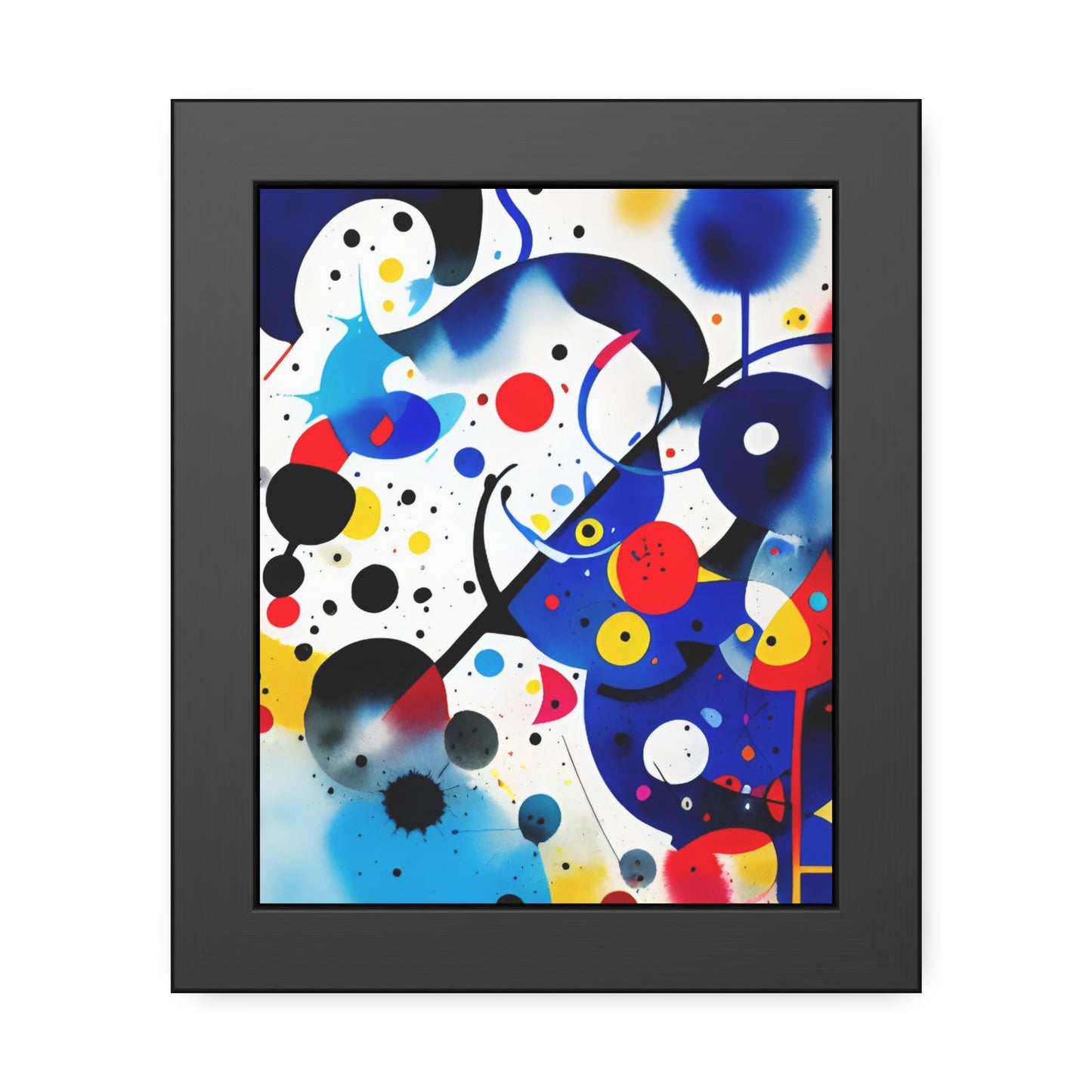 Framed Paper Poster, Inspired by Miro