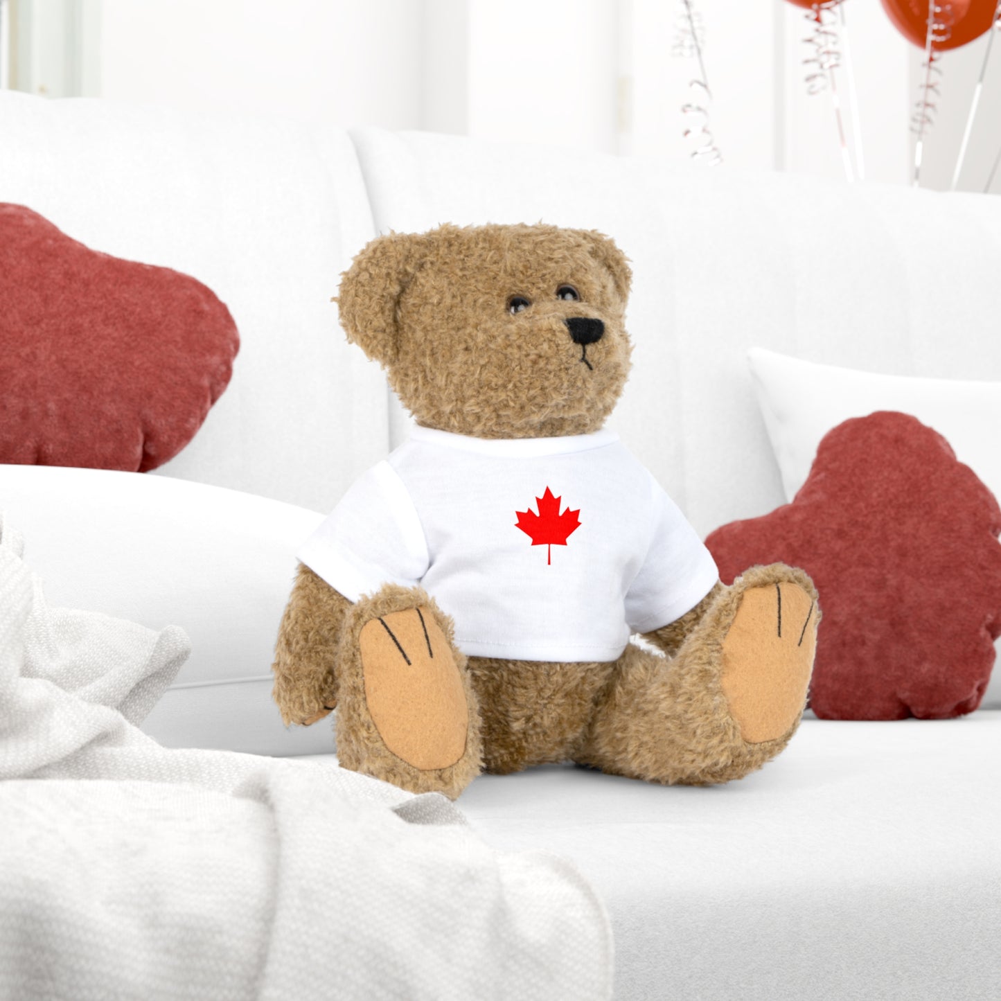 Plush Toy with a Canadian Shirt