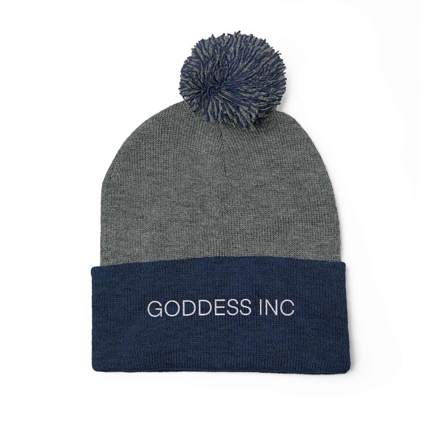 Goddess Inc, Pom-Pom Knit Cap (Embroidery)