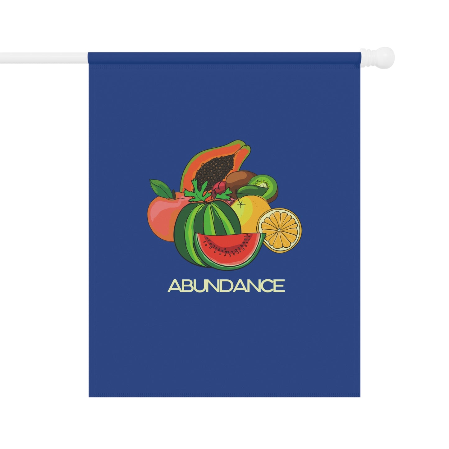 ABUNDANCE Garden & House Banner - Blue